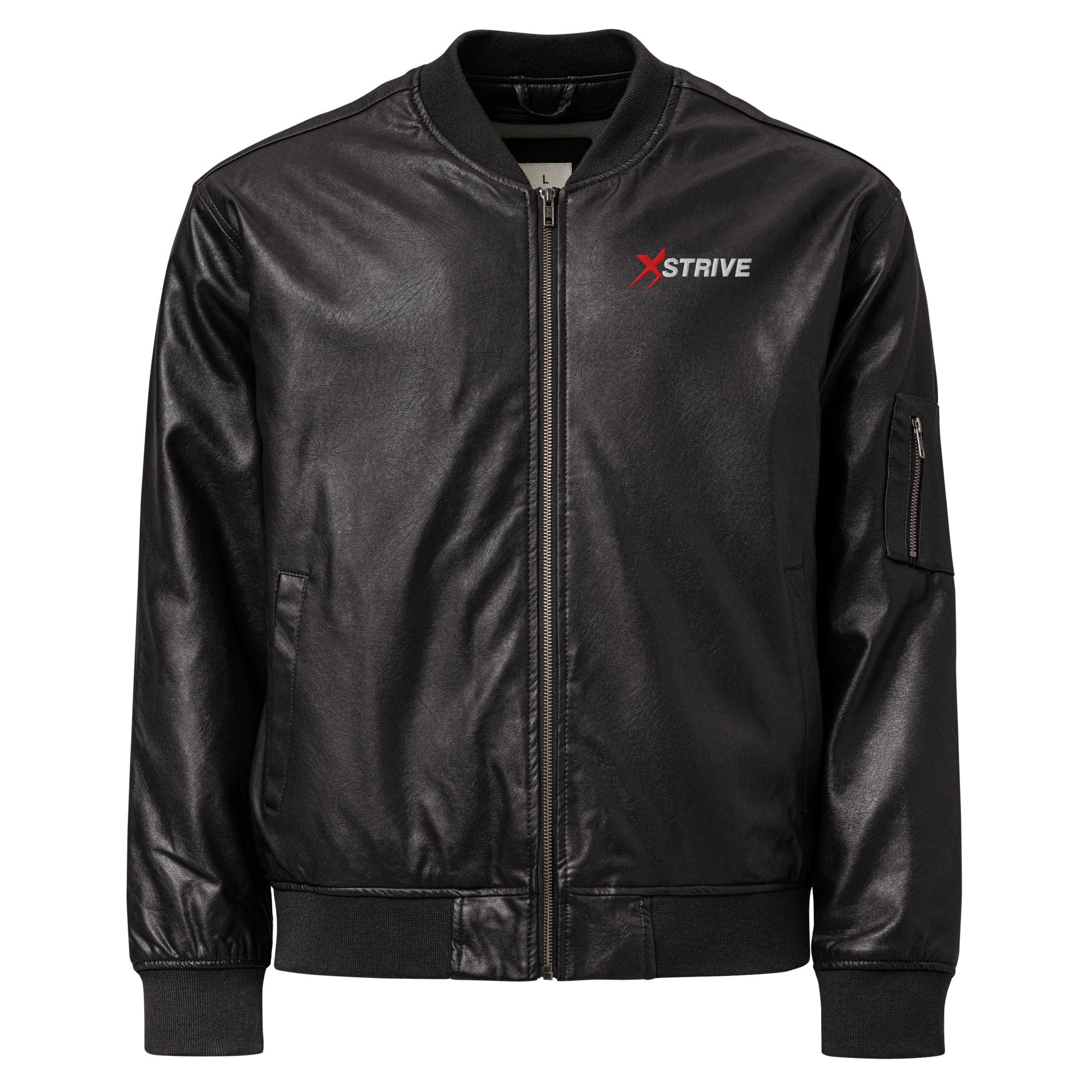 X-Strive Black / XS Leather Bomber Jacket Leather Bomber Jacket
