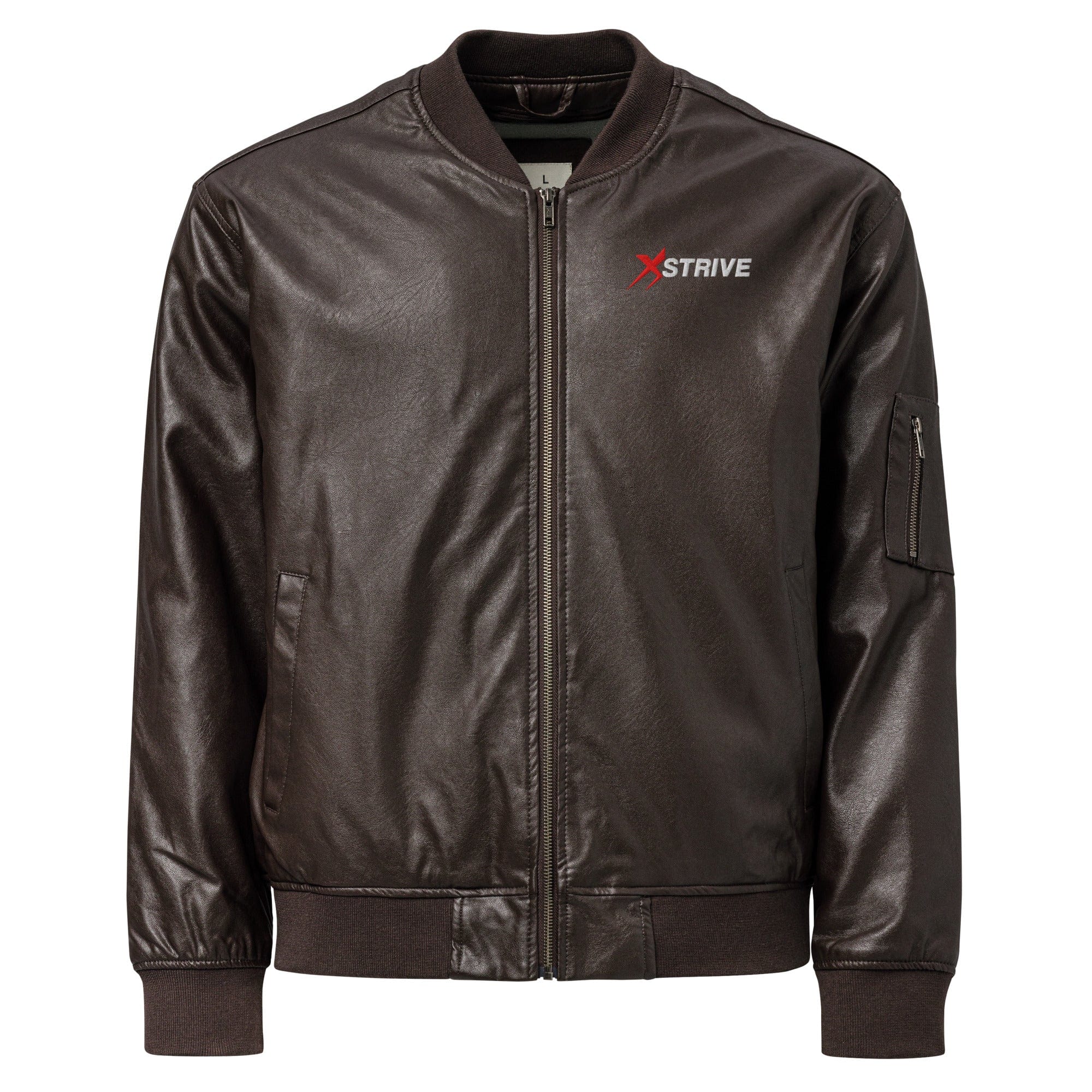 X-Strive Brown / XS Leather Bomber Jacket Leather Bomber Jacket