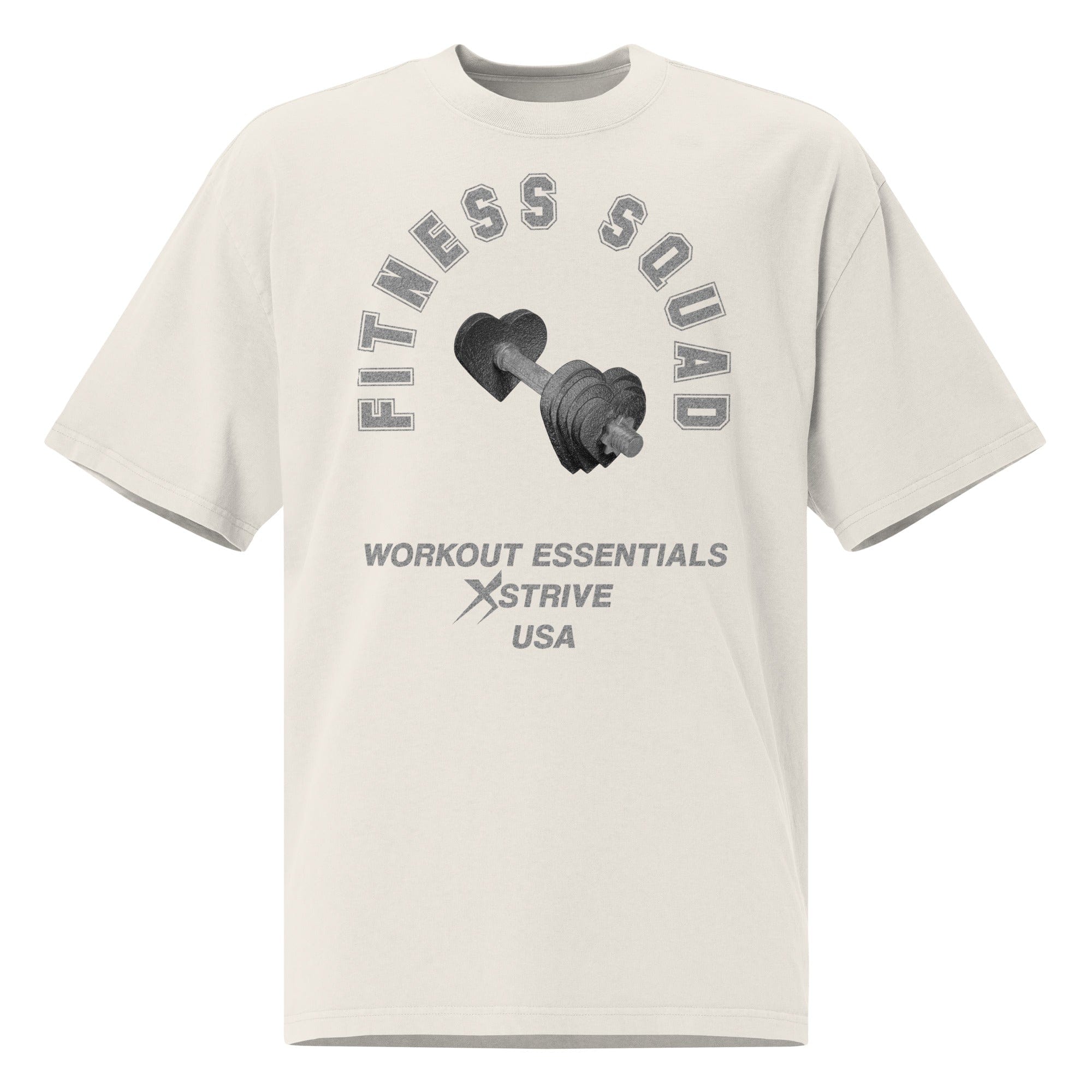 X-Strive Faded Bone / S Fit Squad Oversized Faded t-shirt Fit Squad Oversized Faded t-shirt