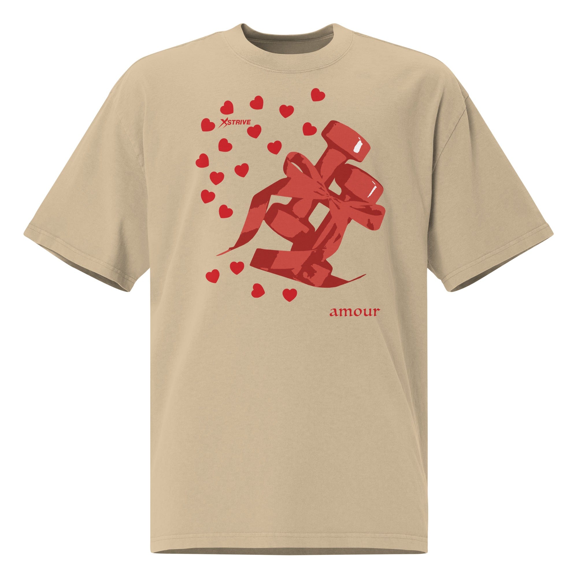 X-Strive Faded Khaki / S Oversized faded t-shirt Oversized faded t-shirt