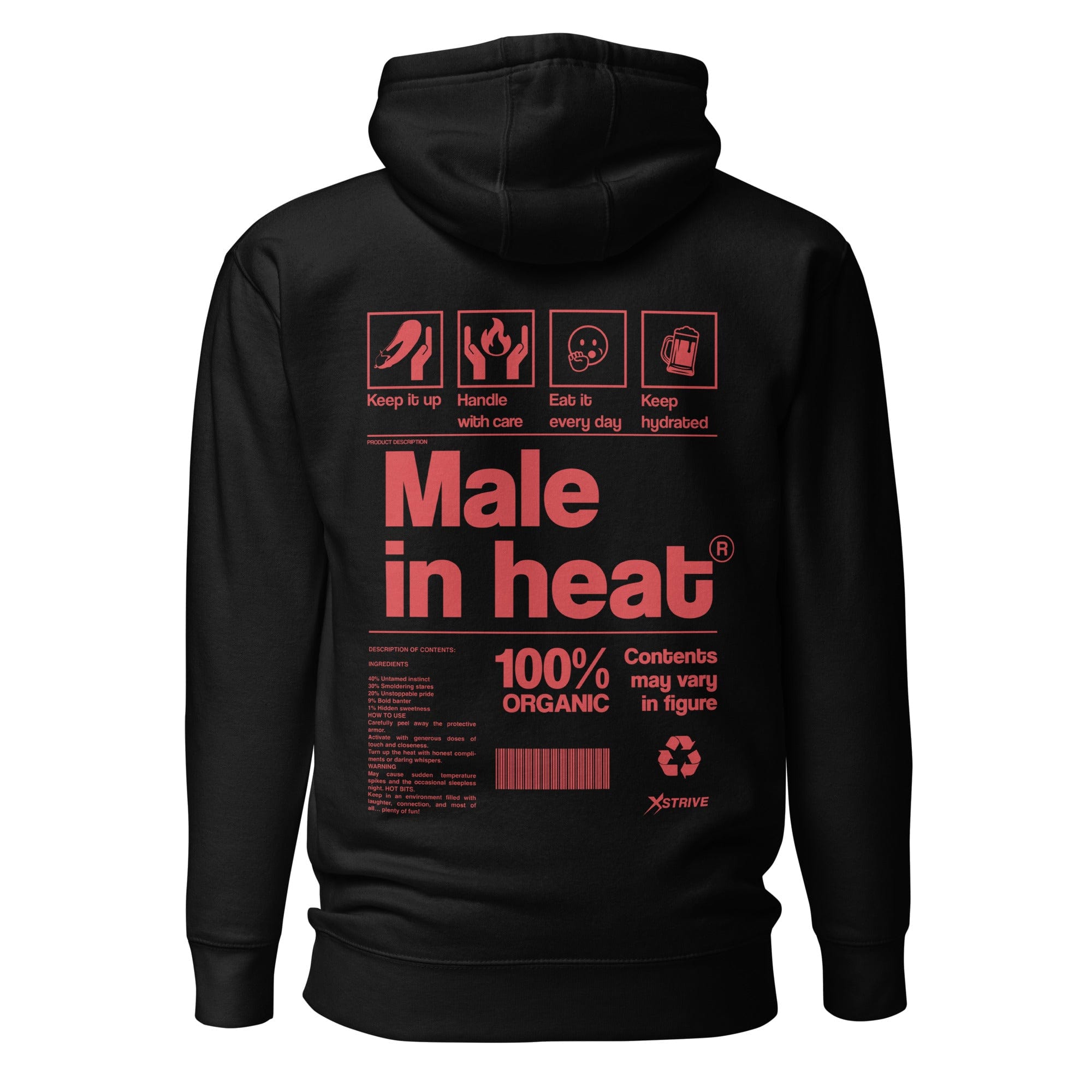 X-Strive Hoodie Male in Heat Hoodie Male in Heat Hoodie