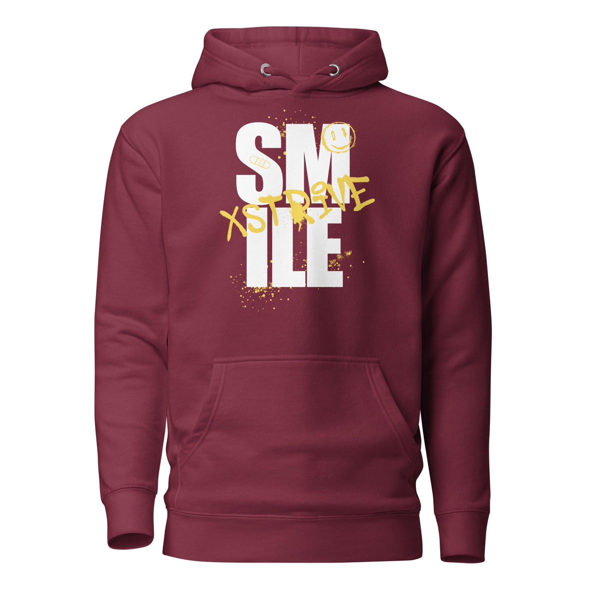 X-Strive Hoodie Maroon / S Smile Vibe’s Streetwear Hoodie Smile Vibe’s Streetwear Hoodie