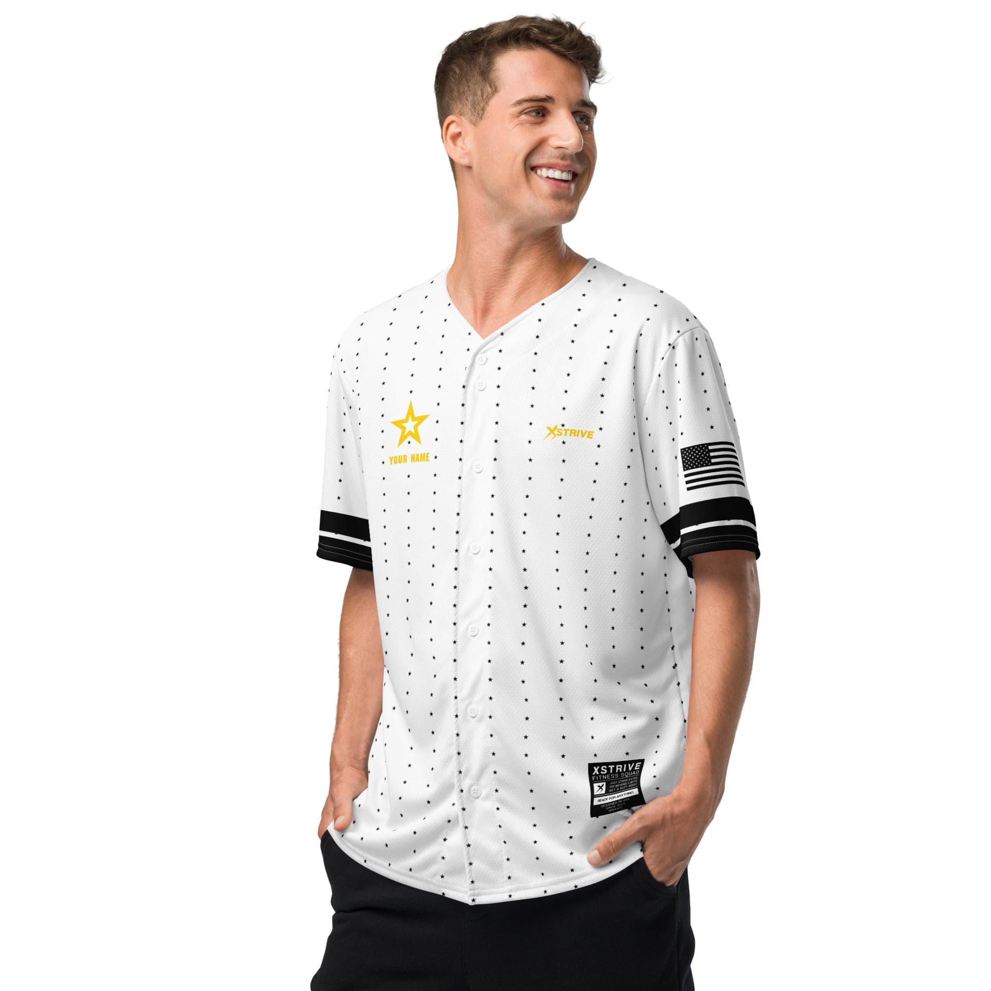 X-Strive Jersey Men’s Baseball Jersey Men’s Baseball Jersey | Moisture-Wicking & Recycled Fabric
