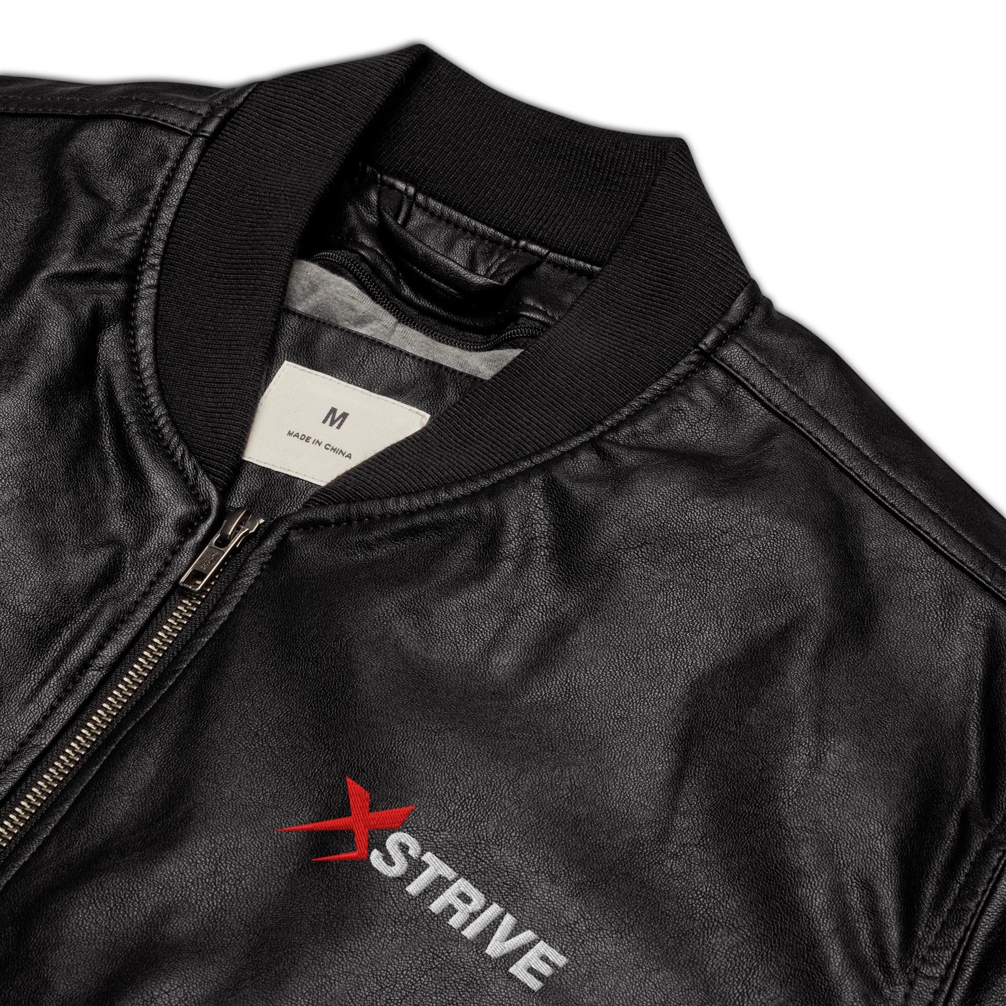 X-Strive Leather Bomber Jacket Leather Bomber Jacket
