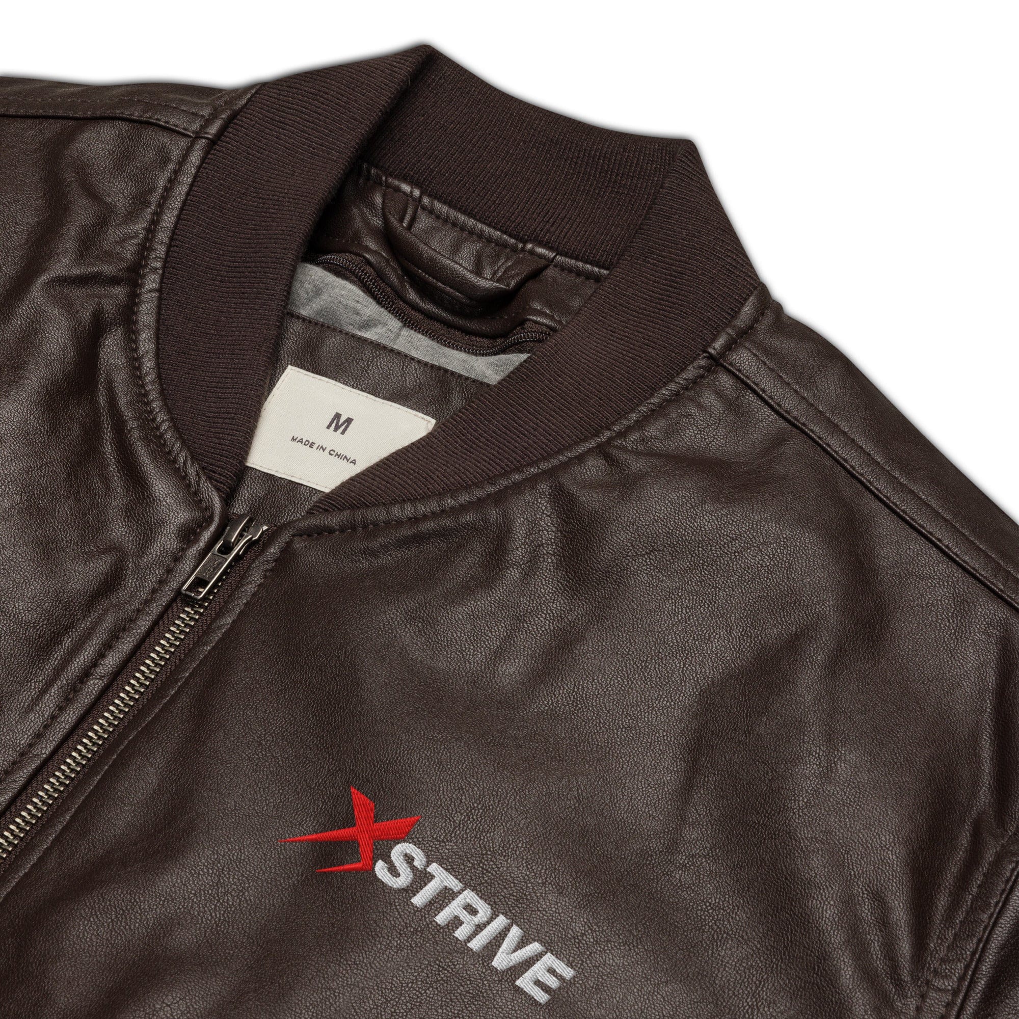 X-Strive Leather Bomber Jacket Leather Bomber Jacket