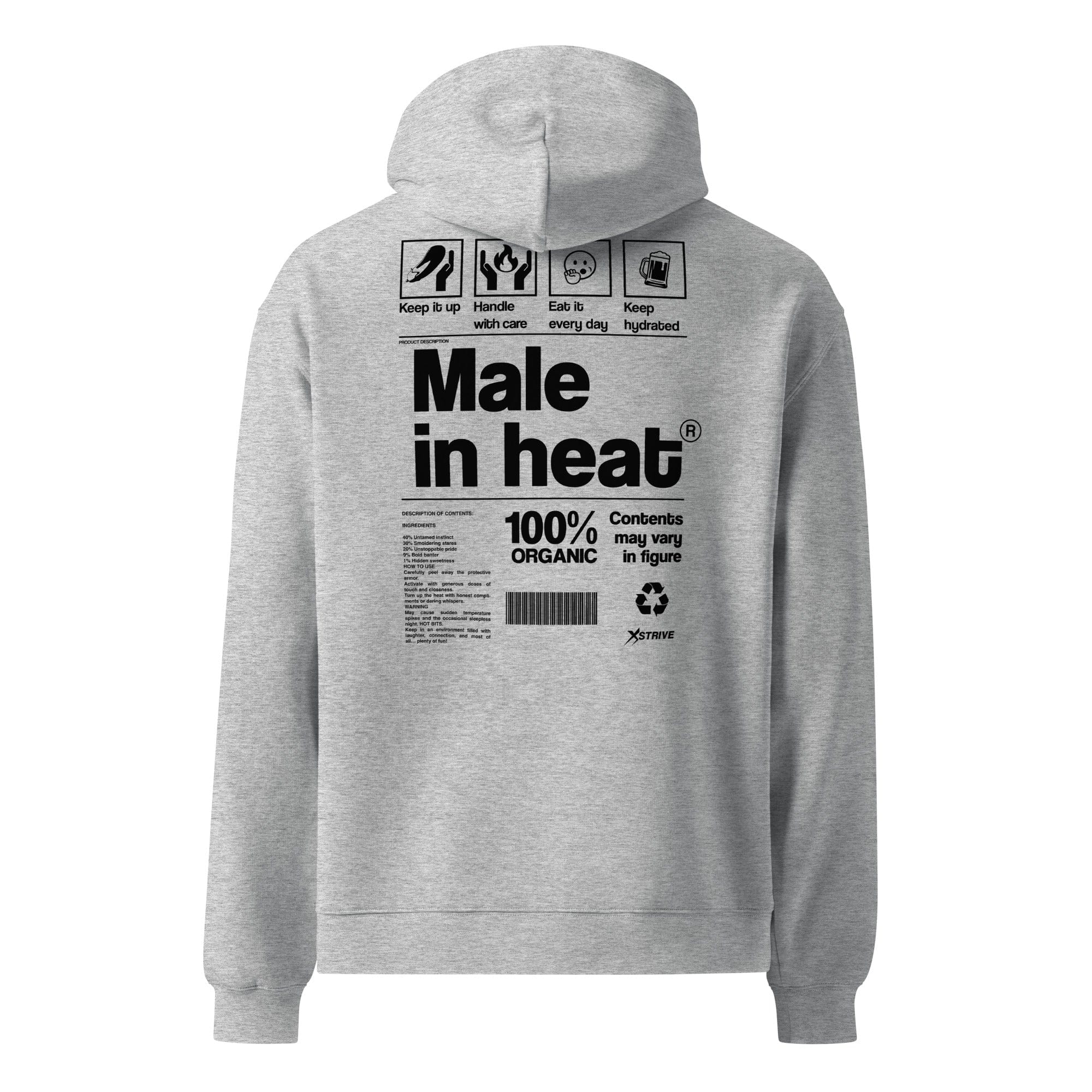 X-Strive Oversized Hoodie Male in Heat Oversized Hoodie Male in Heat Oversized Hoodie
