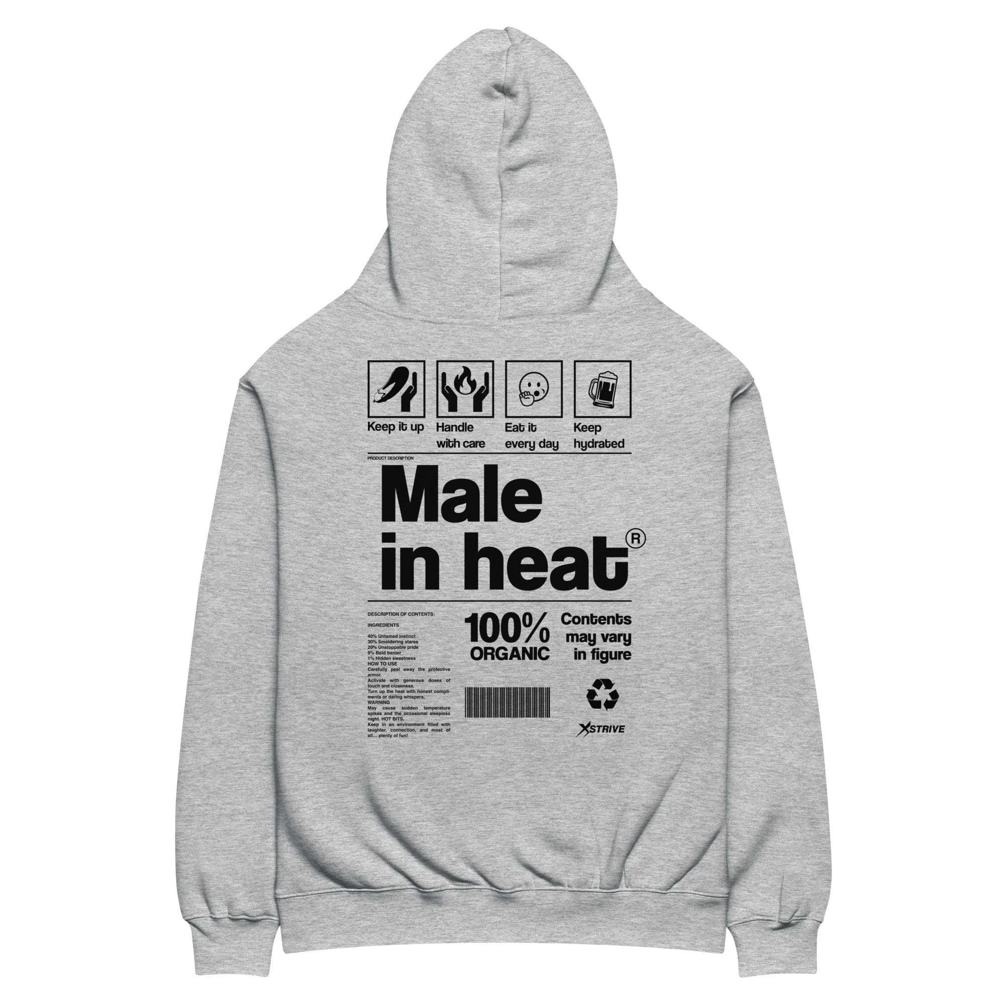 X-Strive Oversized Hoodie Male in Heat Oversized Hoodie Male in Heat Oversized Hoodie