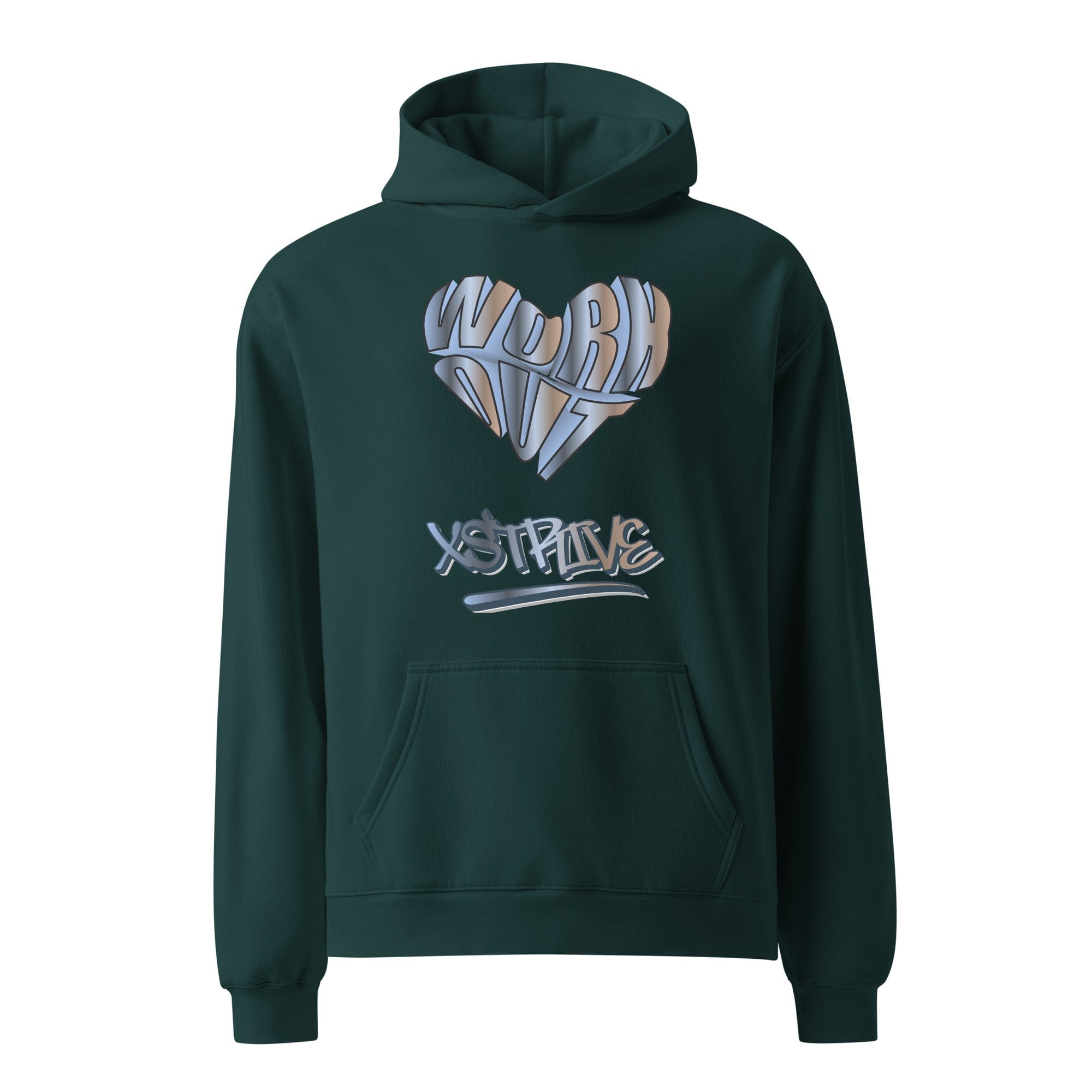 X-Strive Oversized Hoodie Pine Green / S Oversized Hoodie
