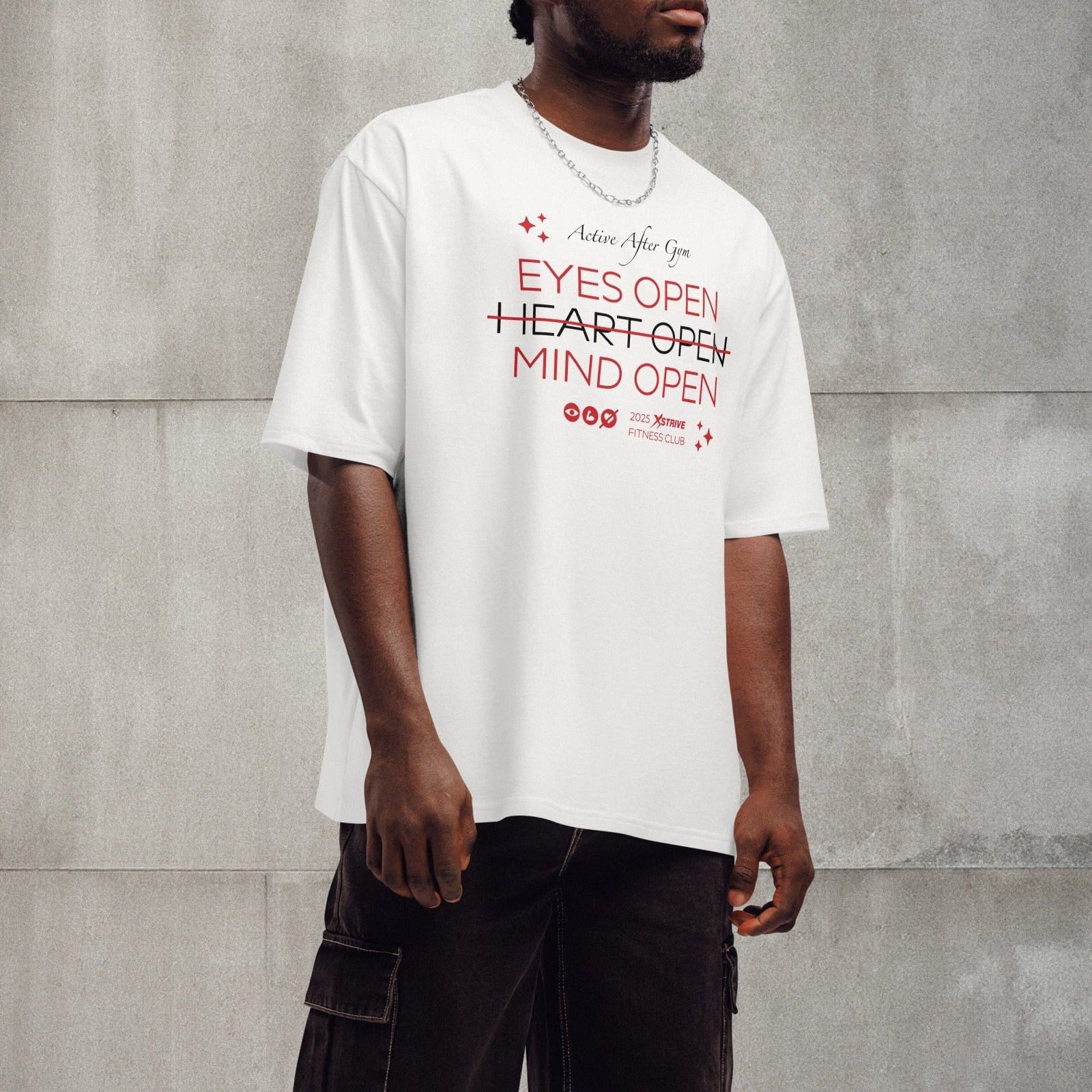 X-Strive T-shirt Heart Close Oversized T-Shirt Heart Close Oversized T-Shirt
