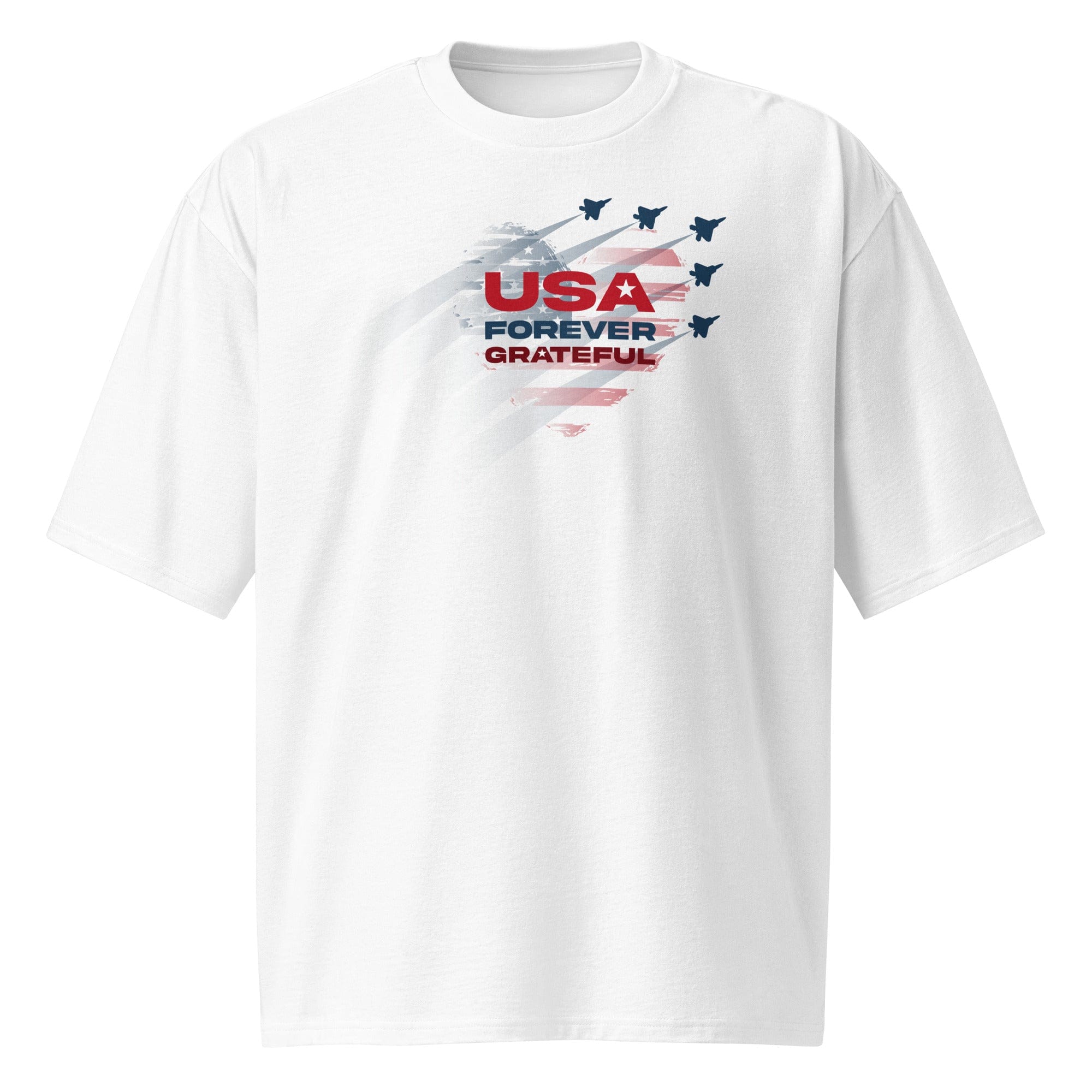 X-Strive T-shirt White / S Patriotic Oversized T-shirt Patriotic Oversized T-shirt