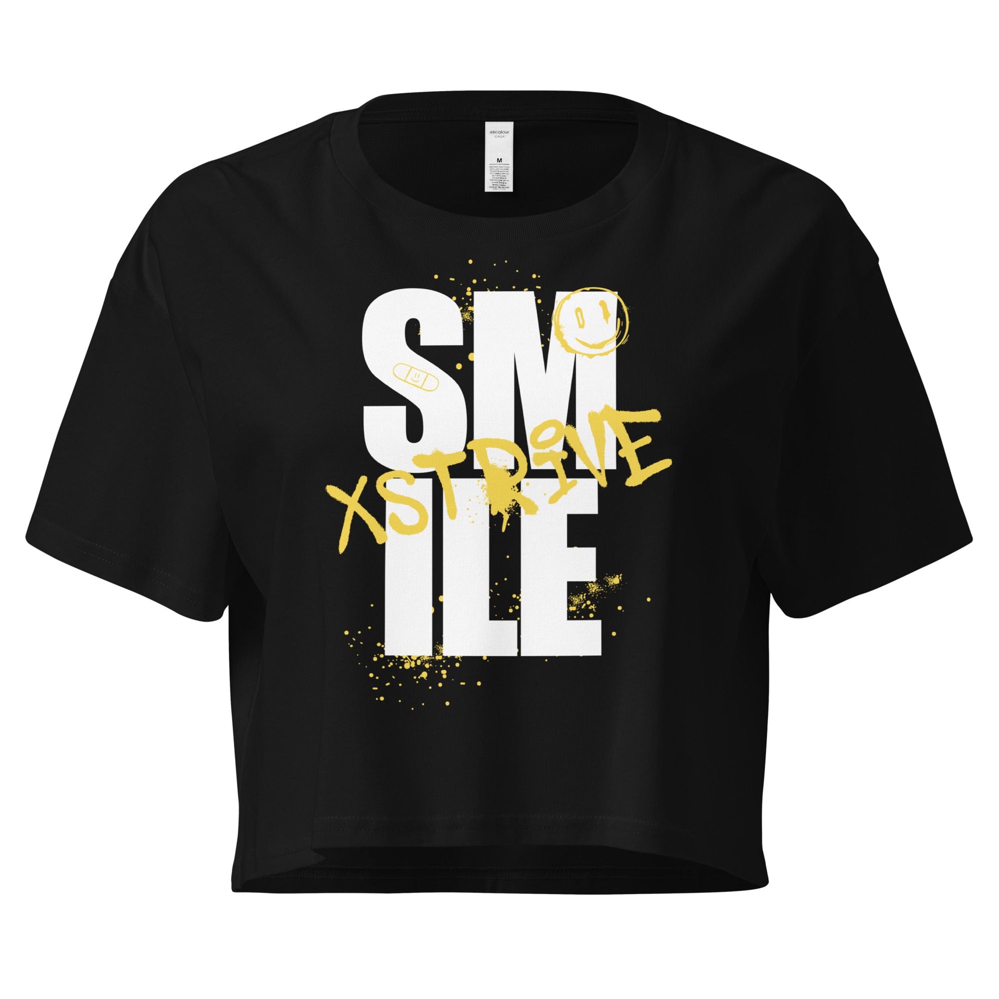 X-Strive Crop Top Black / XS Smile Vibe's Crop Top