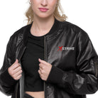 X-Strive Leather Bomber Jacket Leather Bomber Jacket