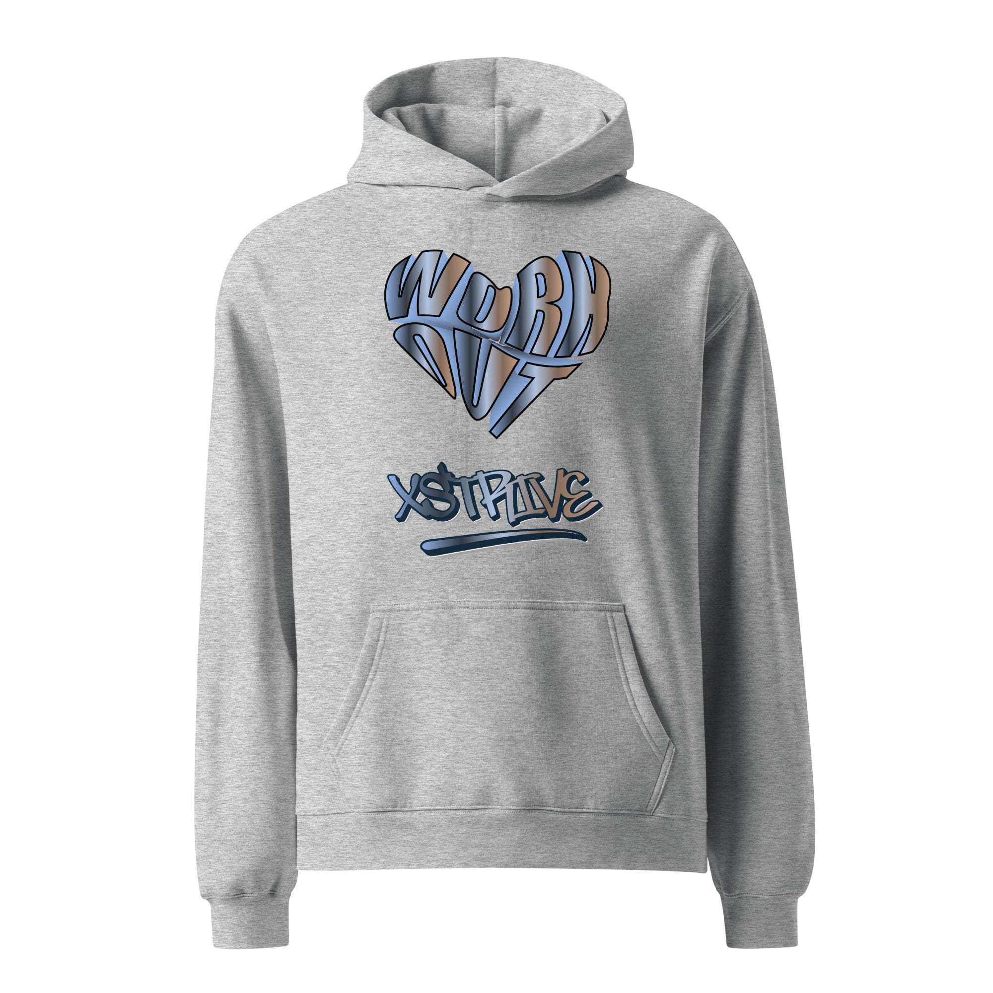 X-Strive Oversized Hoodie Athletic Heather / S Oversized  Hoodie