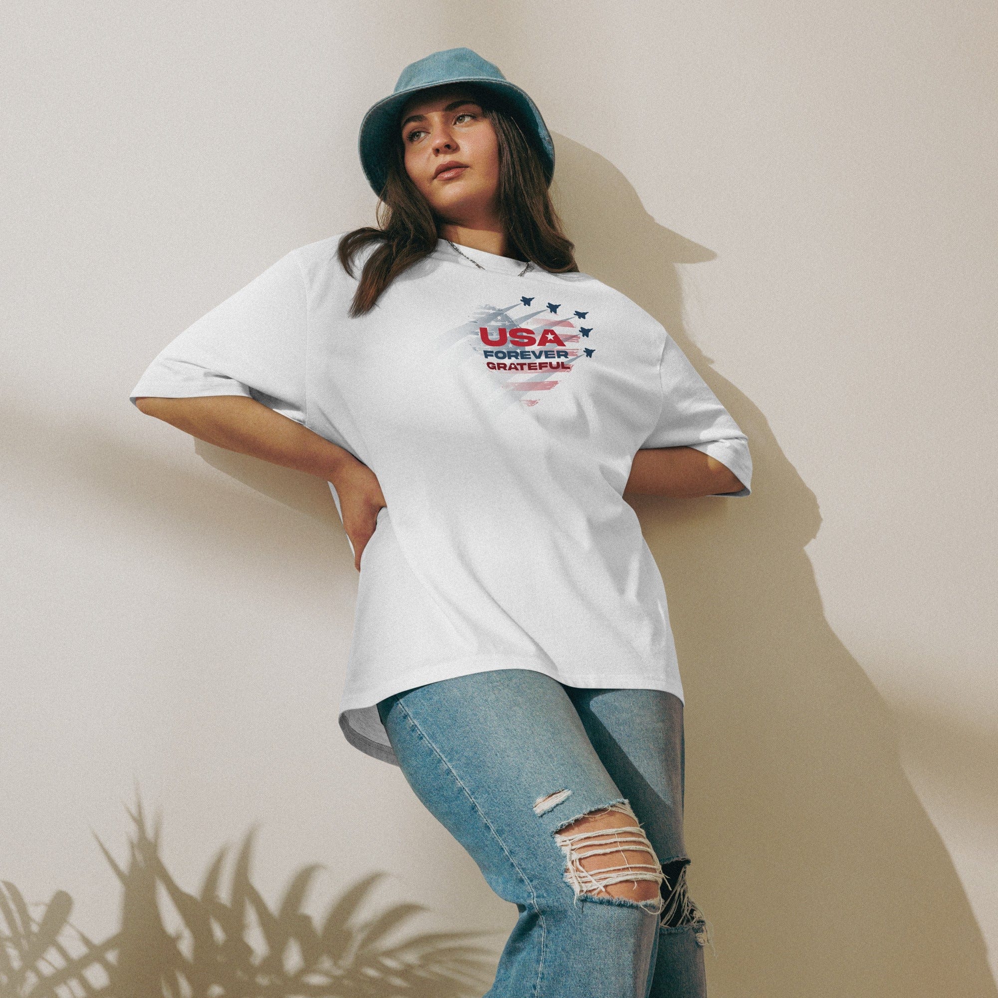 X-Strive T-shirt Patriotic Oversized  T-shirt Patriotic Oversized  T-shirt